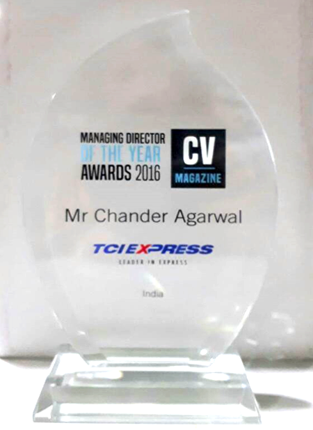 Managing Director of the Year- 2016 by CV Magazine, United Kingdom